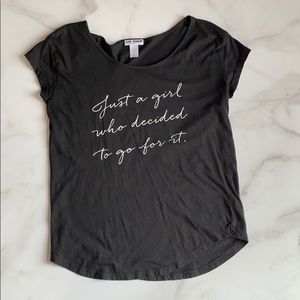 Just a girl tee